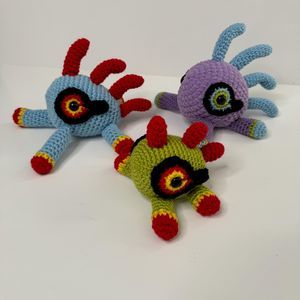 Murloc & Baby Crochet Stuffed Animal World of Warcraft Handmade Plush Gift WOW
